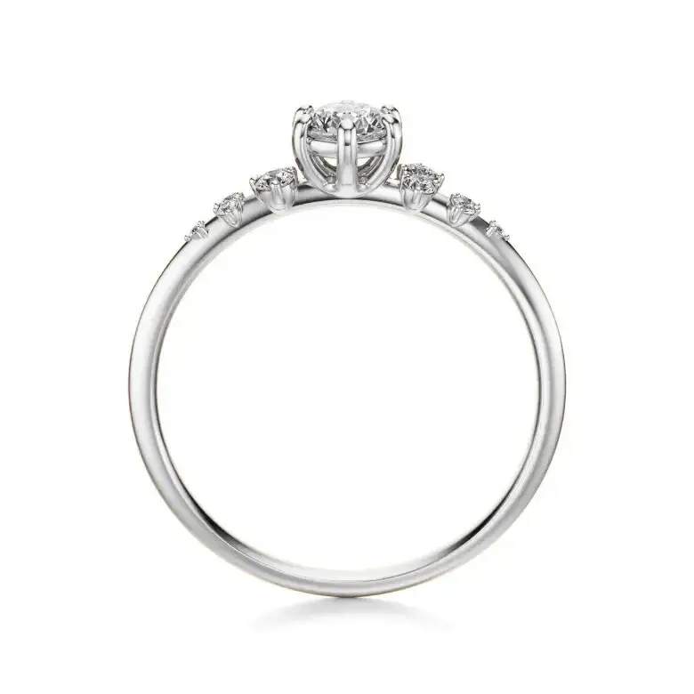 Pierścionek złoty z diamentami